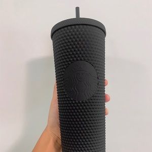 Starbucks Black matte studded tumbler